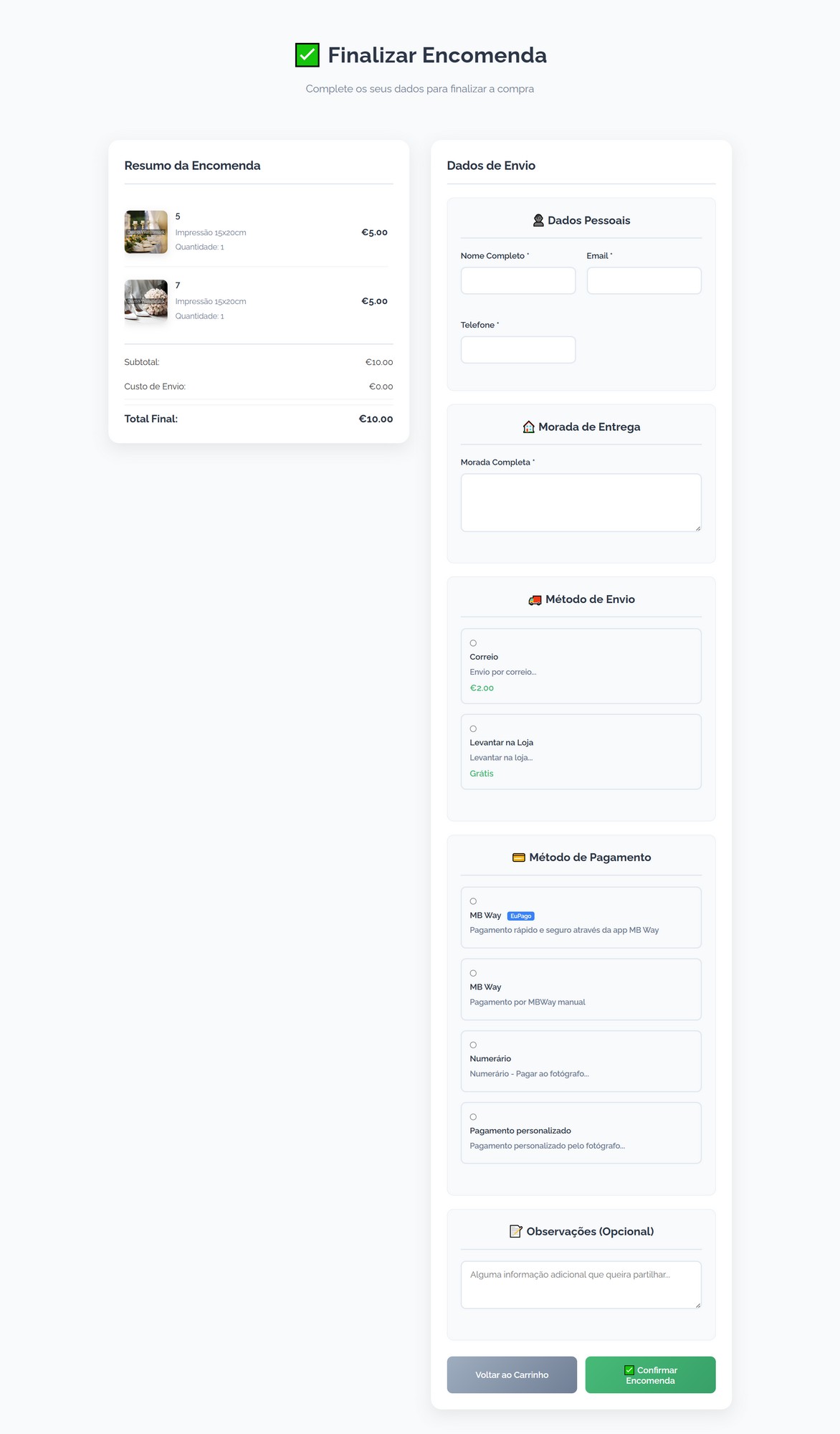 Secure Checkout Process